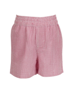 Sebastian Pull On Short: Red Seersucker