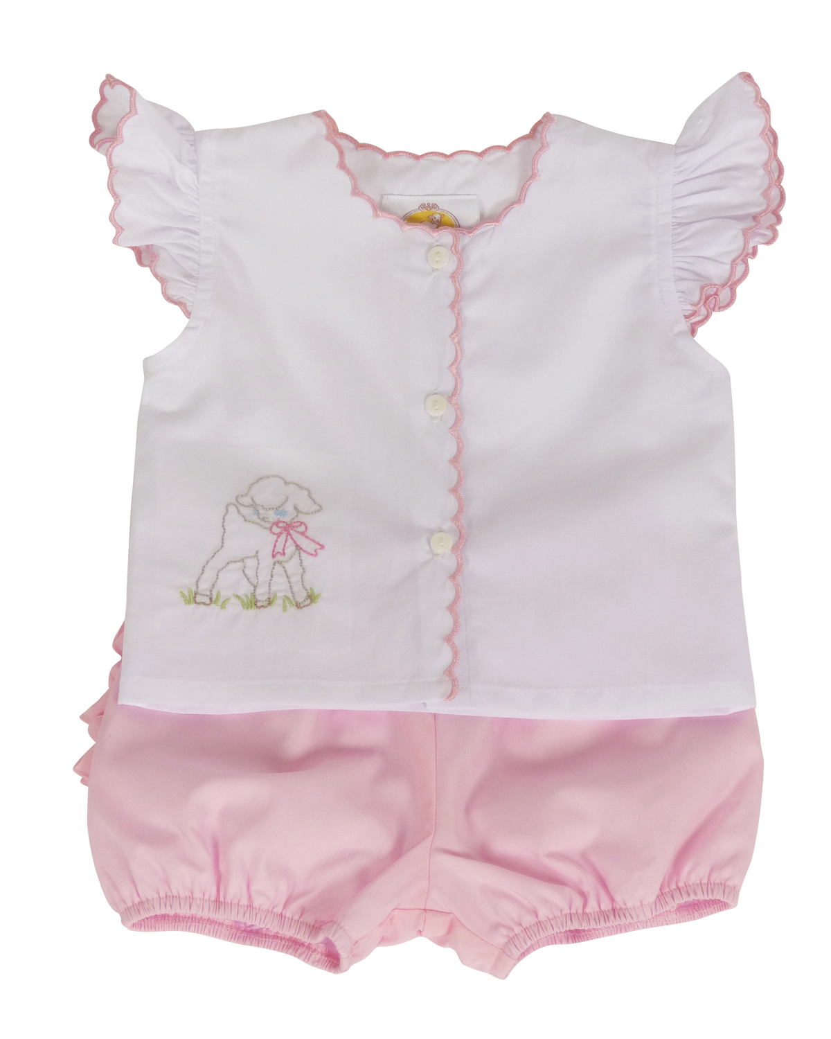 Diaper Cover Set: Pink Lamb