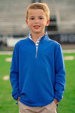 Game Day Quarter Zip - Blue