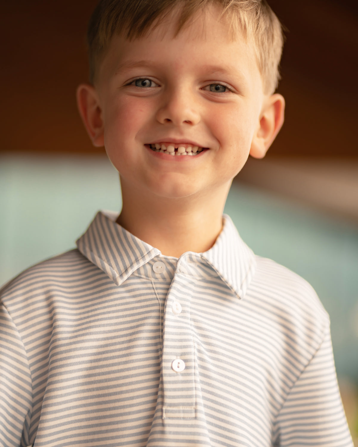 Patrick Shirt: Beacon Blue Stripe