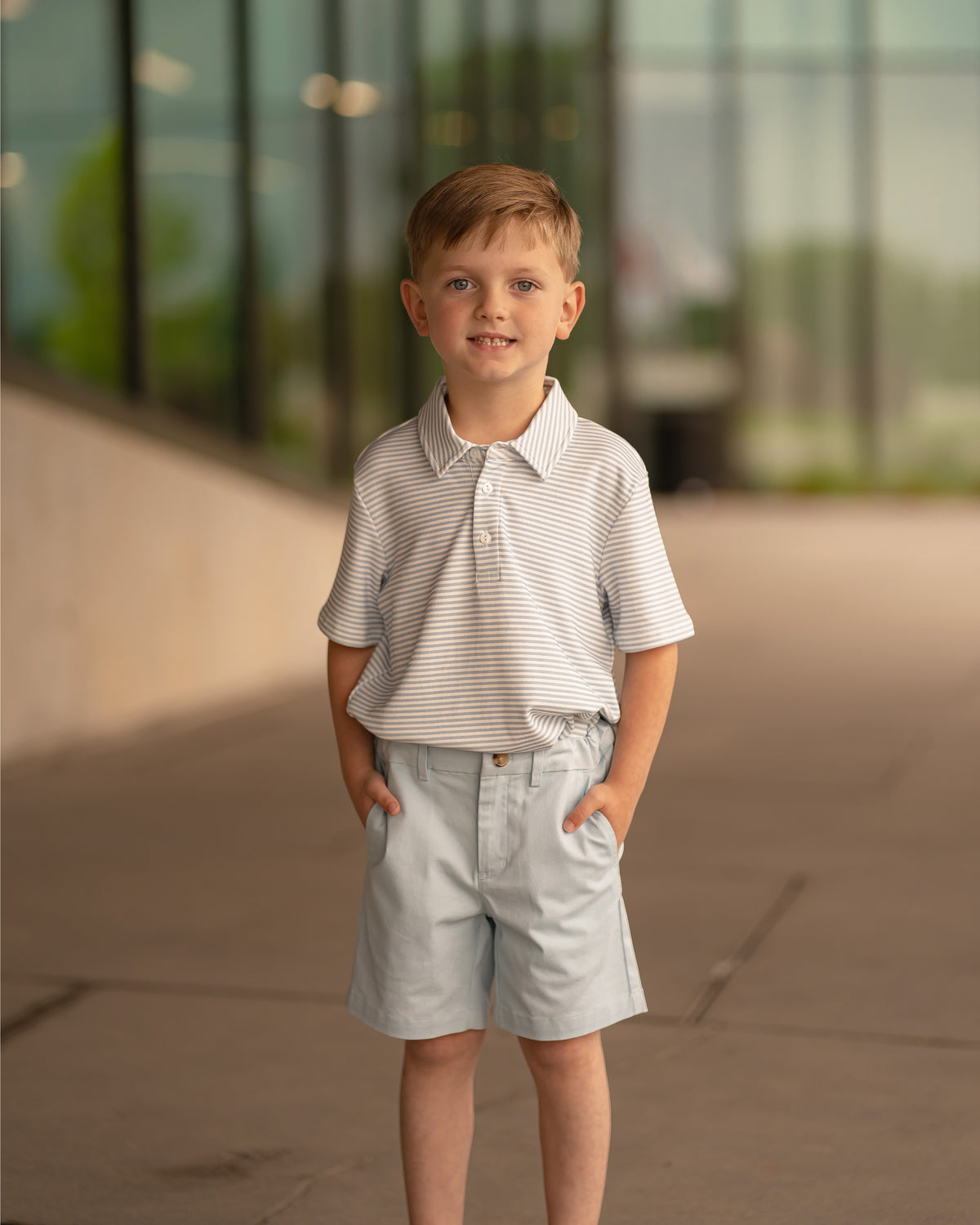 Patrick Shirt: Beacon Blue Stripe