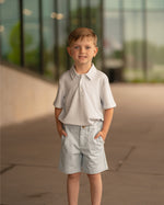 Patrick Shirt: Beacon Blue Stripe