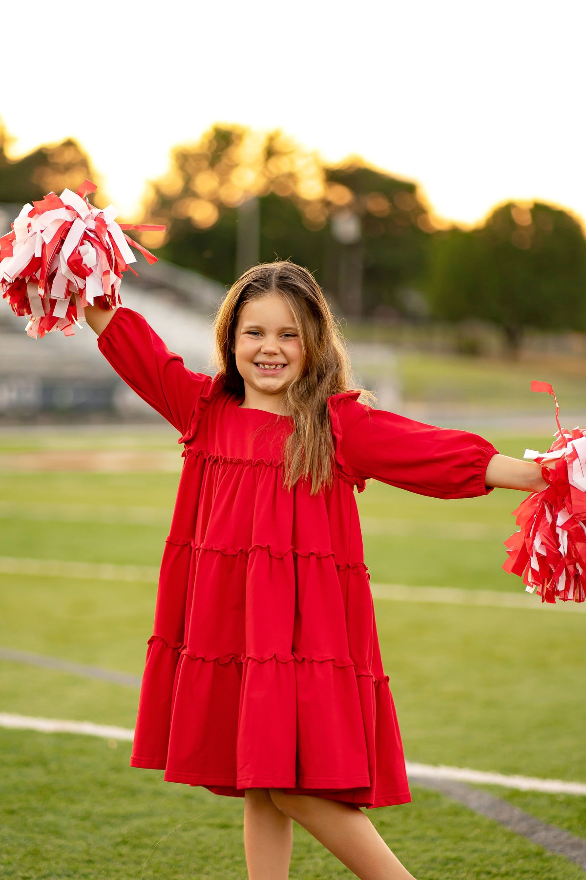 Ariel Dress in Red Knit