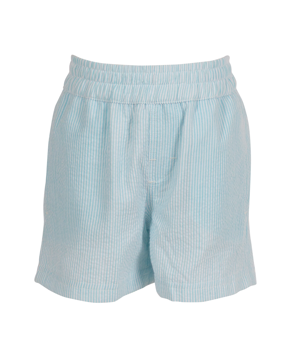 Sebastian Pull On Short: Blue Seersucker