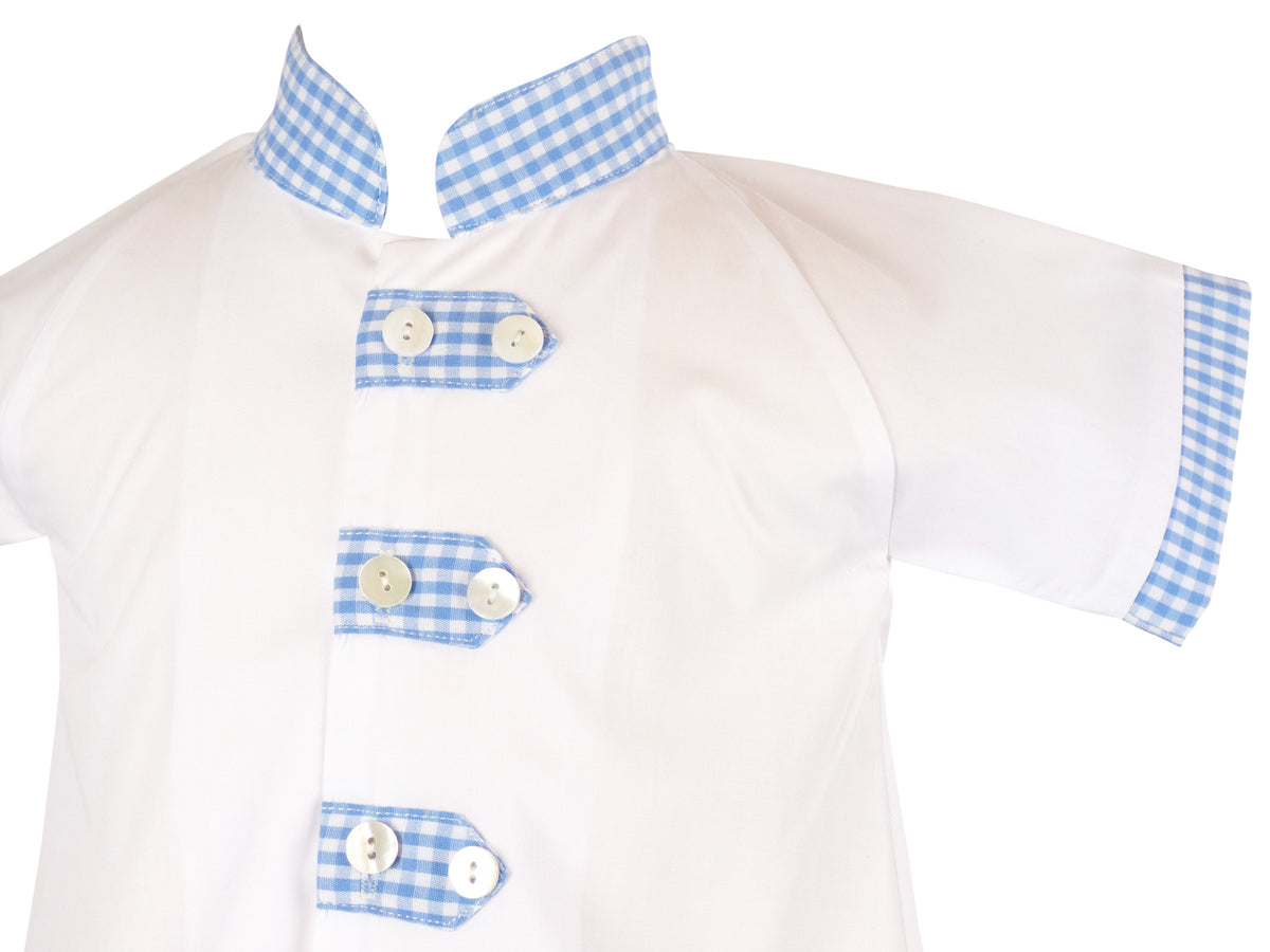 Dayton Daygown in Blue Gingham
