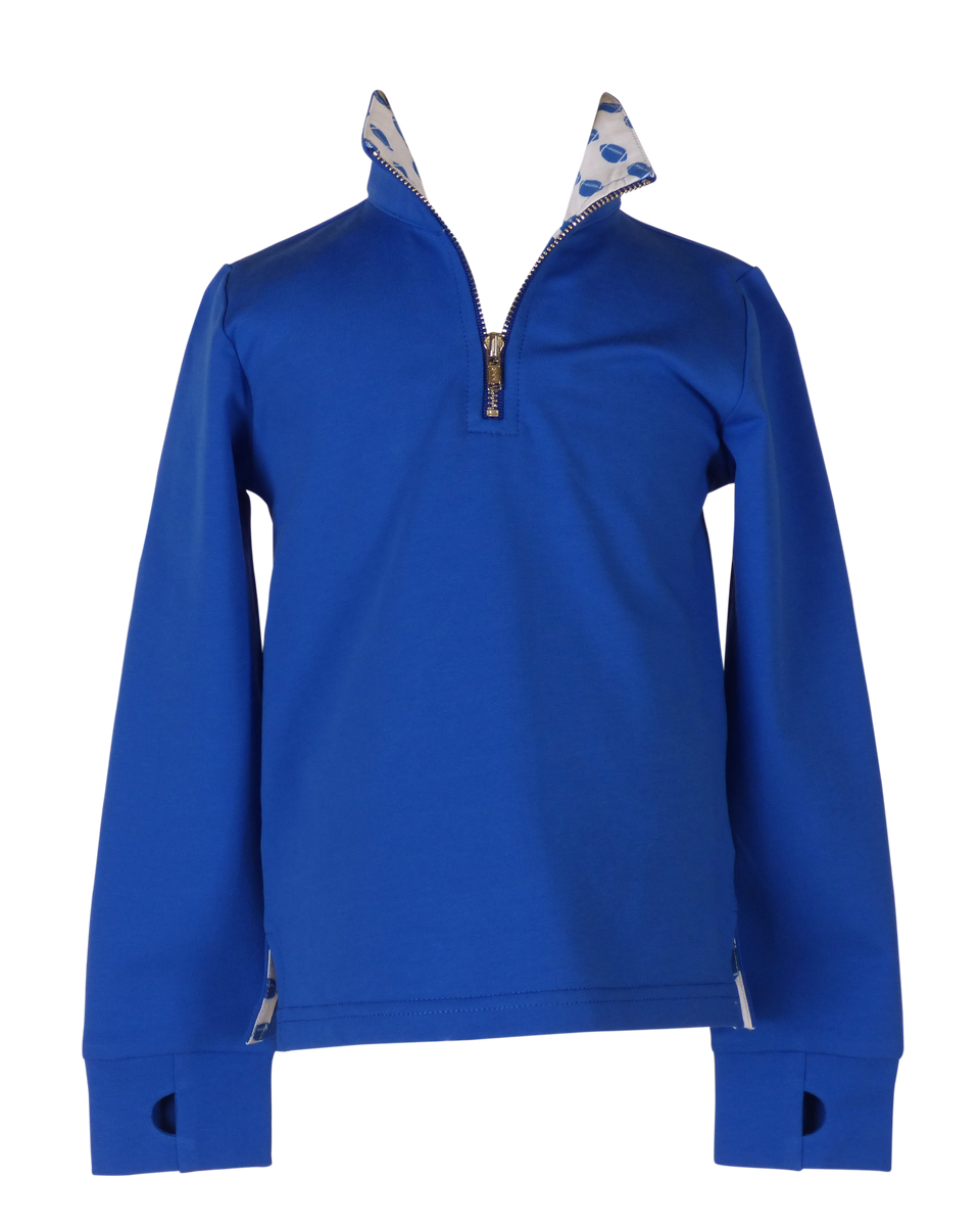 Royal Blue Half Zip Fleece Jacket