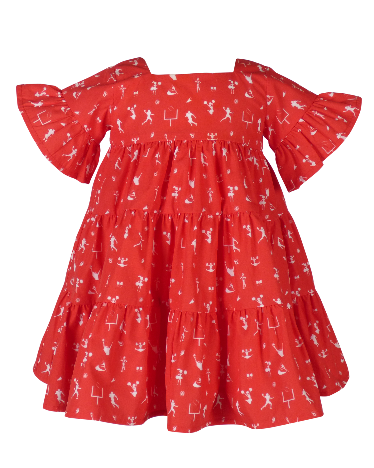 Game Day Tier Dress - Red