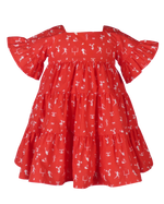 Game Day Tier Dress - Red