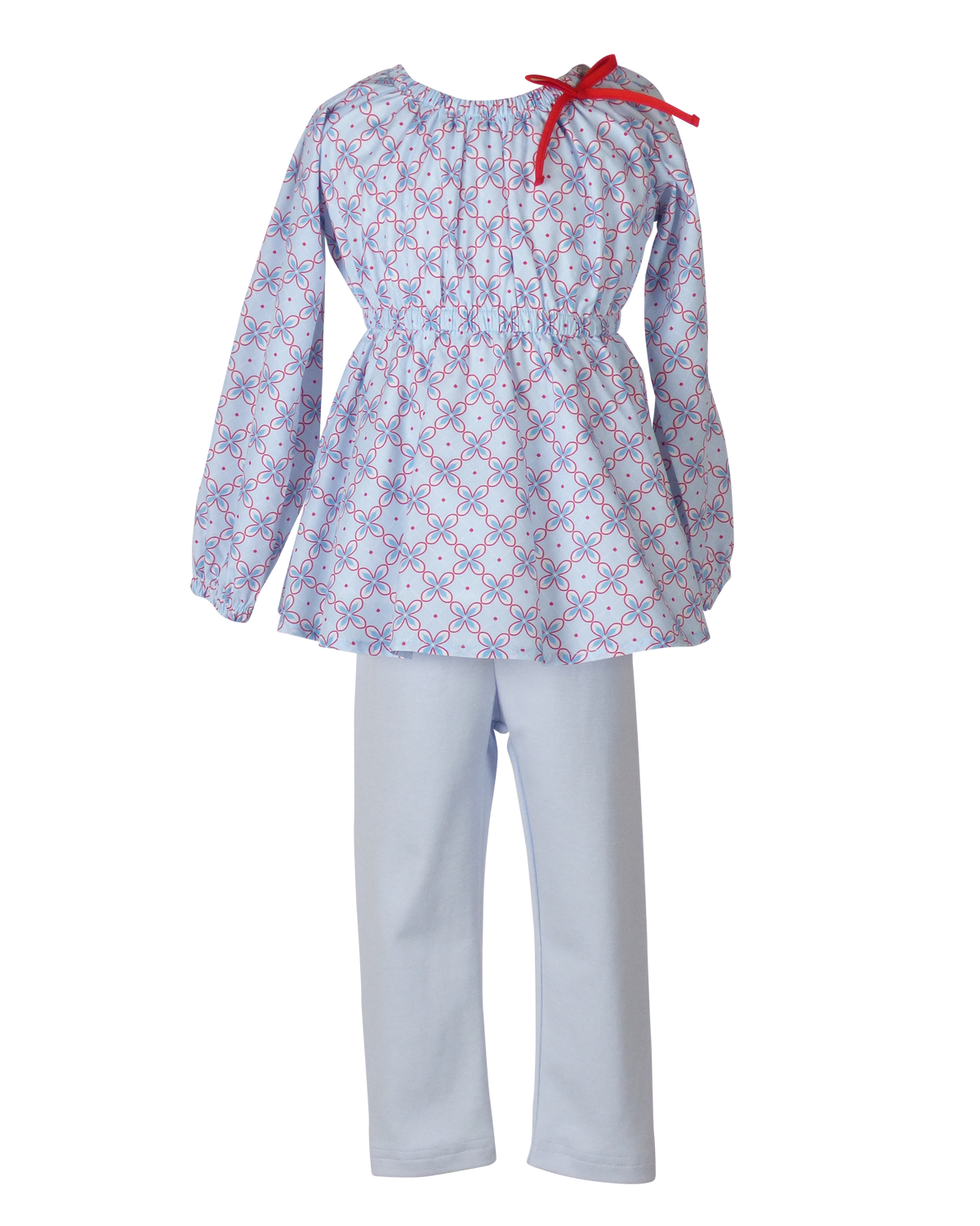 Gloria Geometric - Gabby Gathered Neck Tunic