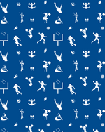 Game Day Tier Dress - Blue