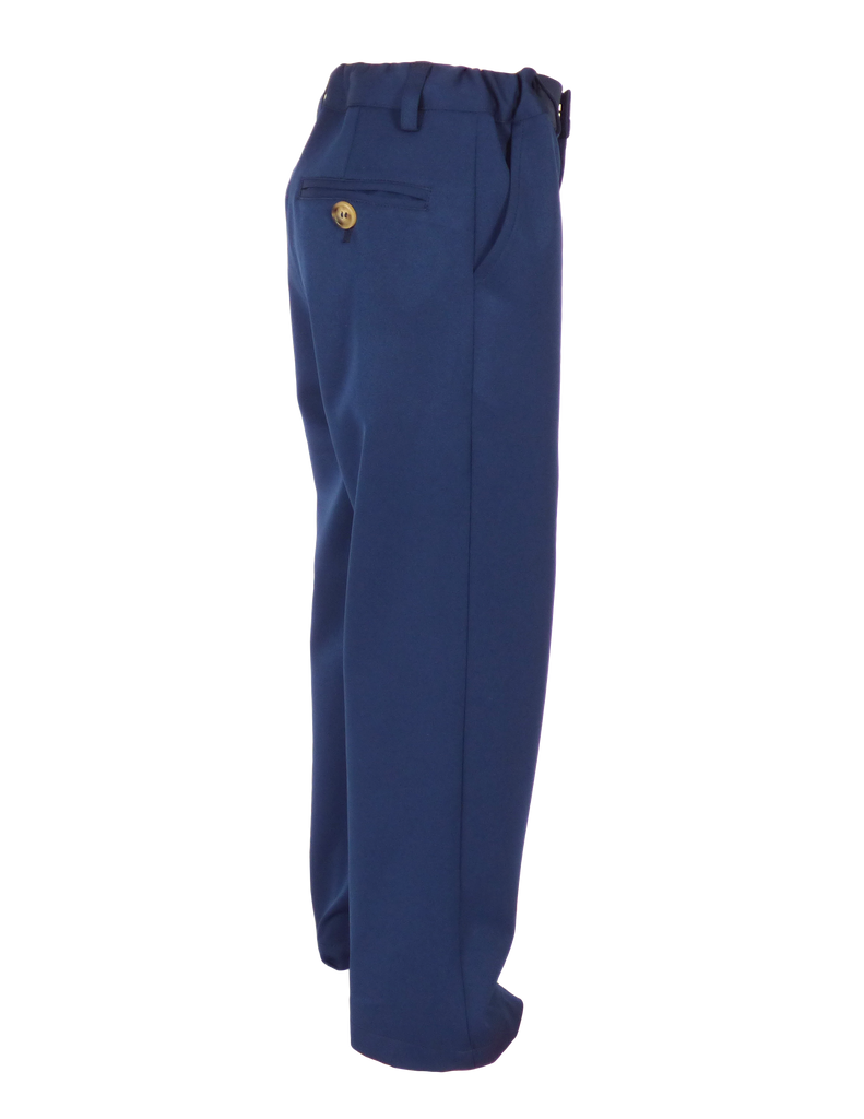 Parker Zipper Front Pant in Performance Navy