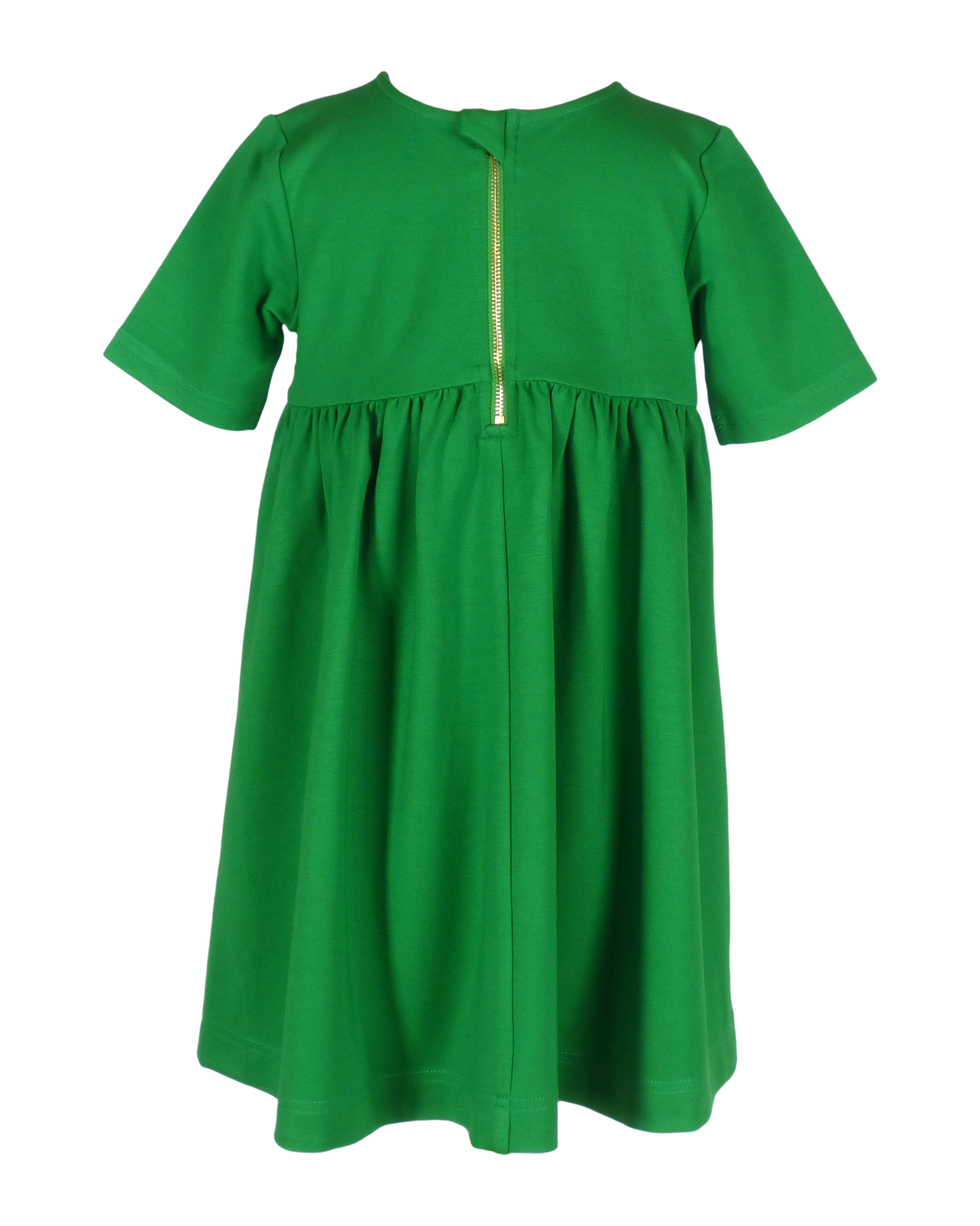 North Pole Plaid - Beatrice Bow Dress in Green Knit