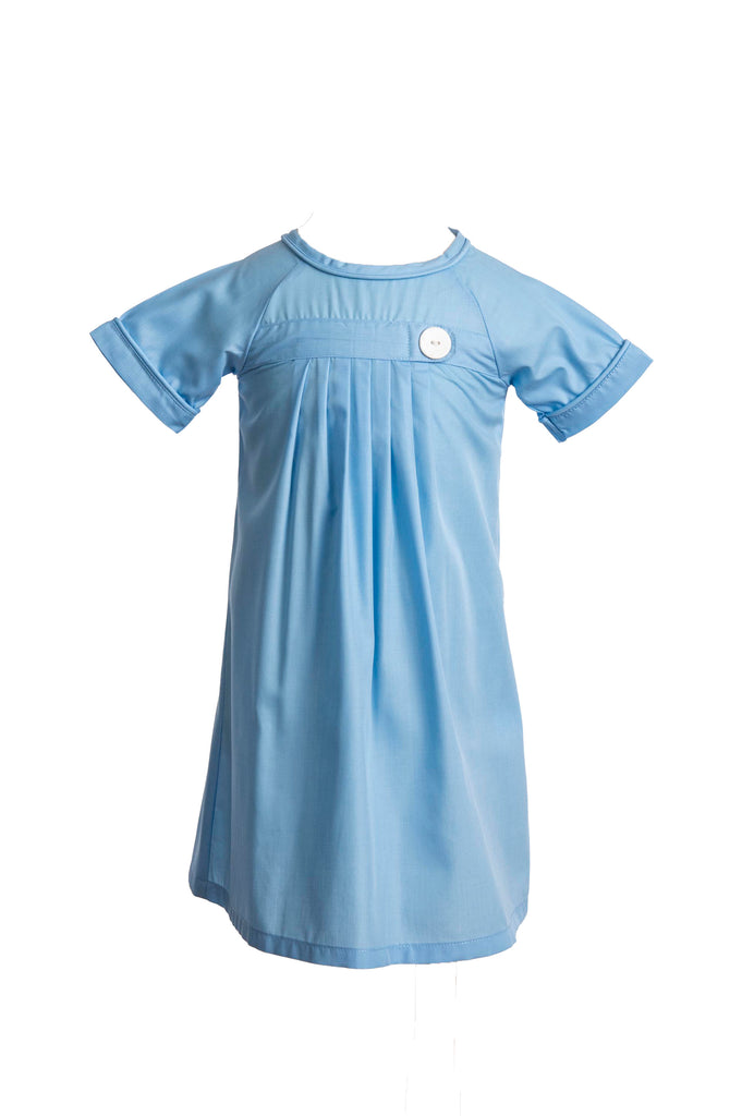 Pembrook Pleated Daygown - Cambridge Blue