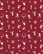 Game Day Tier Dress - Burgundy