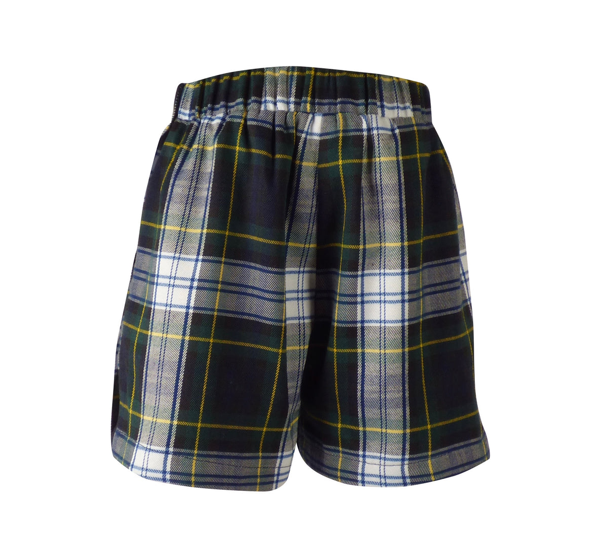 TYL Scholar Skort in White/Evergreen Plaid