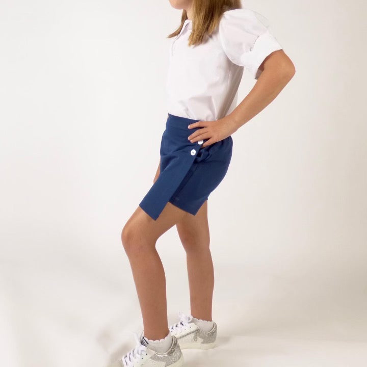 TYL Scholar Skort in Performance Navy