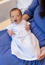 Pembrook Pleated Daygown - White