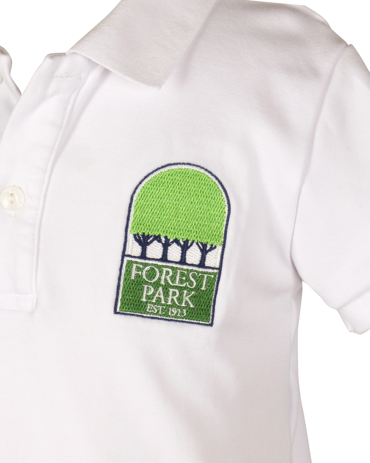 TYL Scholar Comfort Polo - Banded Sleeve with Forest Park Logo