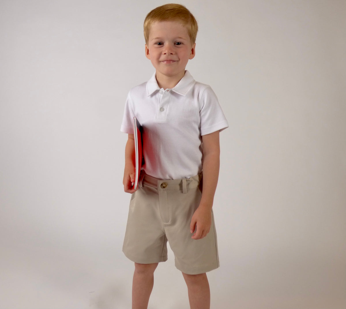 TYL Scholar Flat Front Shorts in Performance Khaki