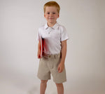 TYL Scholar Flat Front Shorts in Performance Khaki