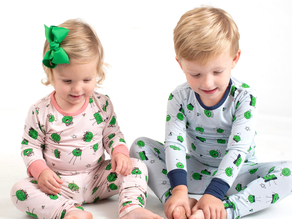 Lambie Jammies in Little Monster - Pink