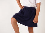 TYL Scholar Gathered Waist Skirt in Performance Navy