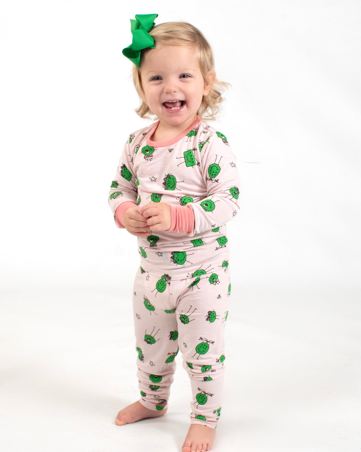 Lambie Jammies in Little Monster - Pink