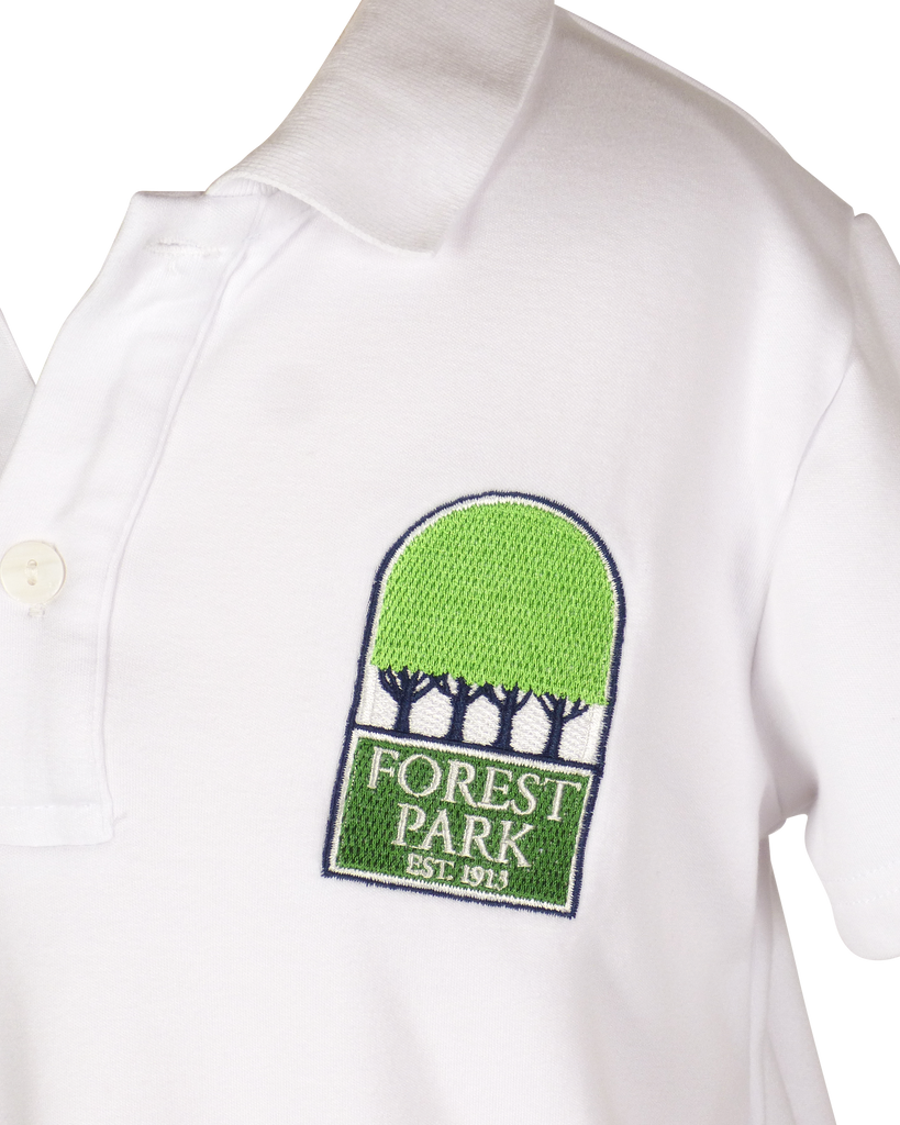TYL Scholar Comfort Polo - Short Sleeve with Forest Park Logo