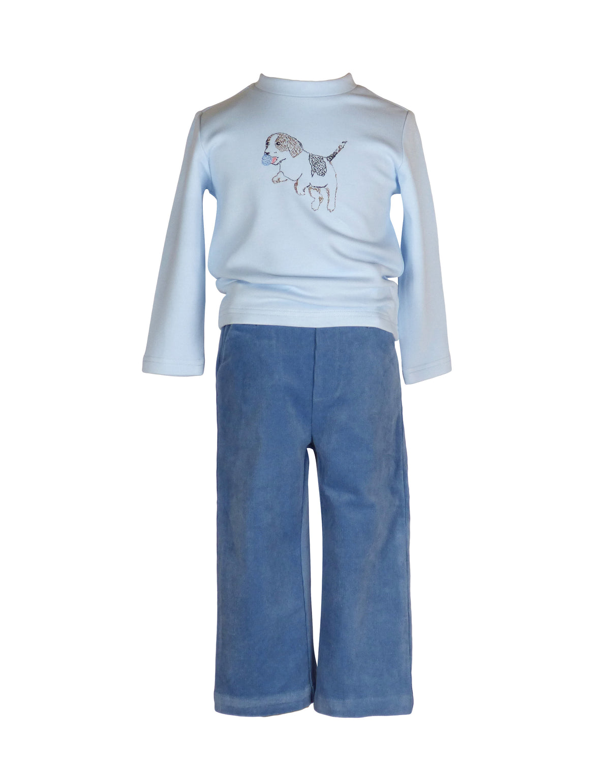 Parker Pant in Blue Stretch Corduroy