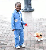 Parker Pant in Blue Stretch Corduroy