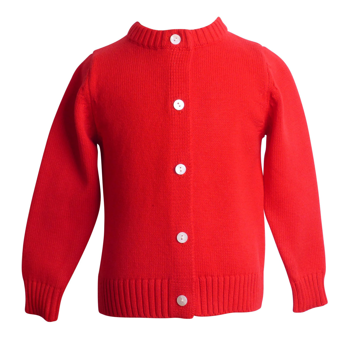 boys red cardigan