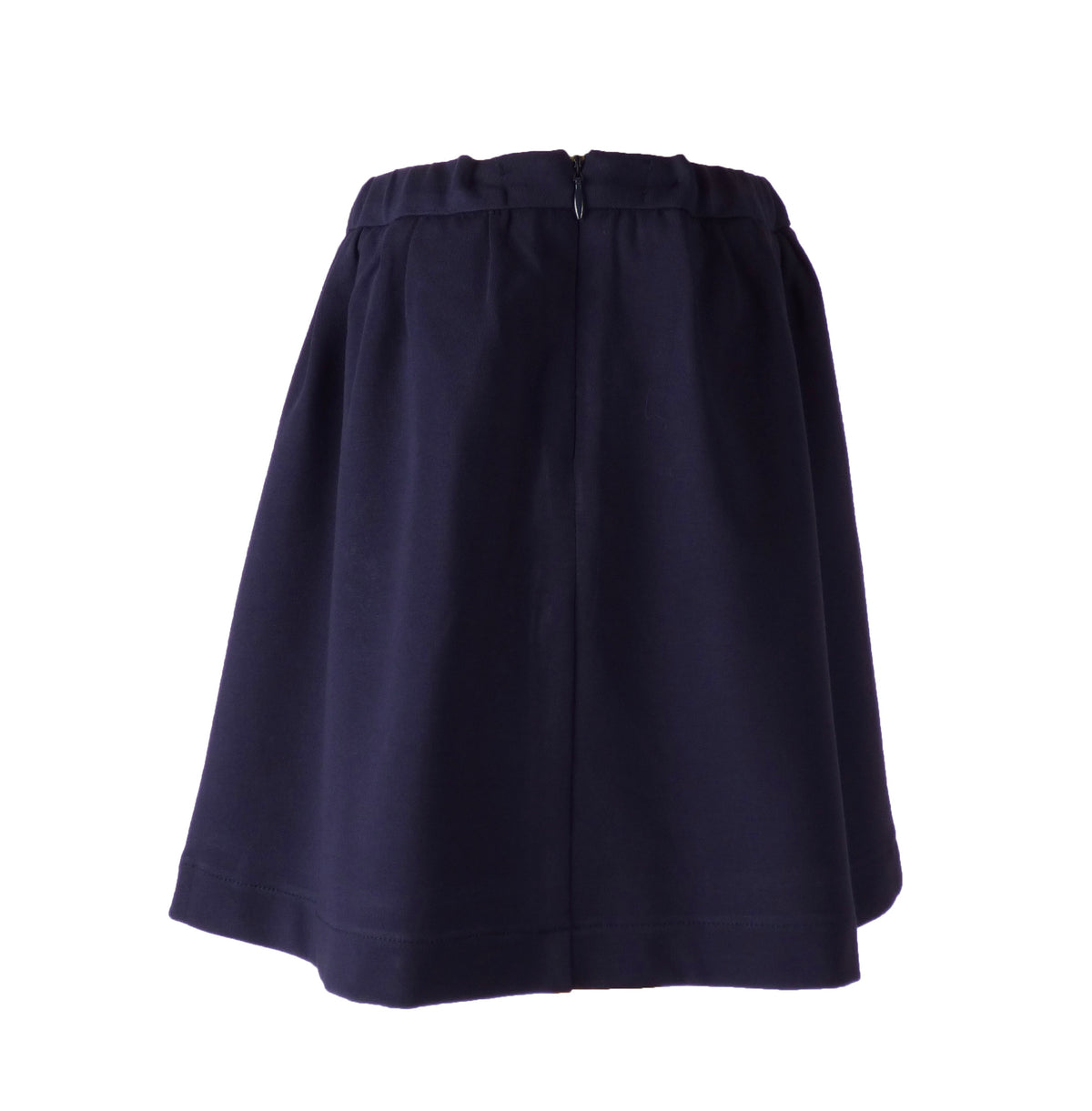 TYL Scholar Gathered Waist Skirt in Performance Navy