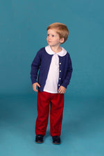 Piped Peter Pan Collar Shirt