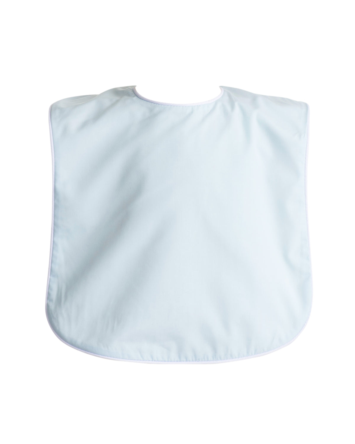 Brookshire Bib - Blue with White Piping
