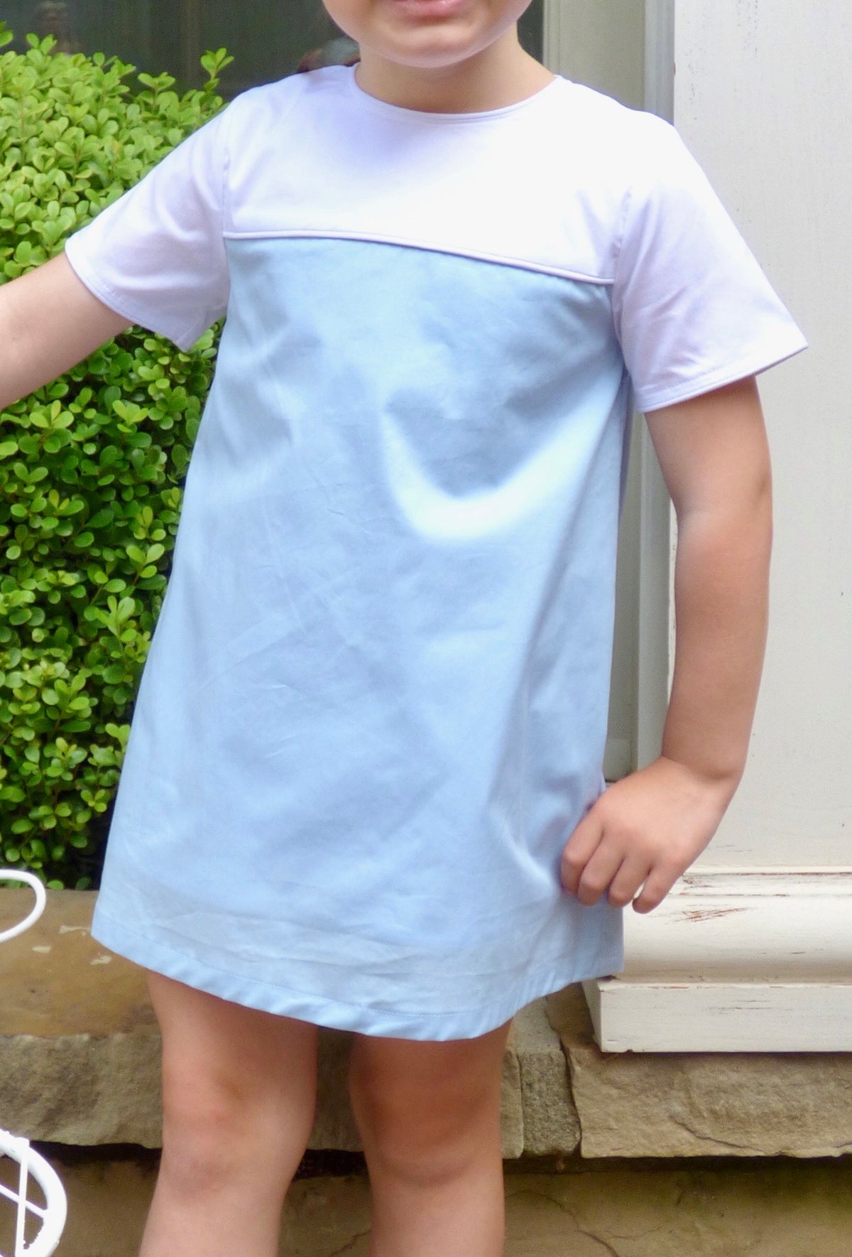 Pennington Dress and Jacket in Blue and White