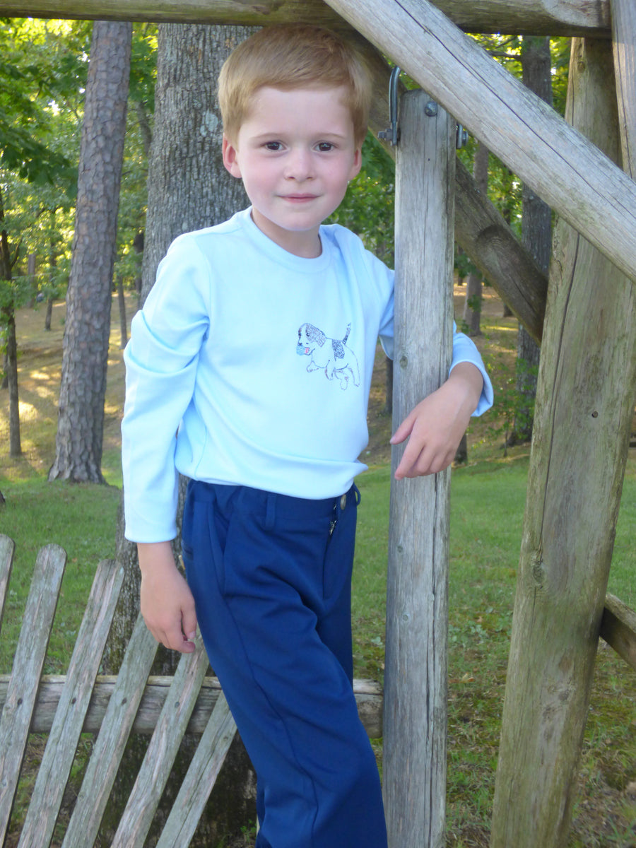 Parker Zipper Front Pant in Performance Navy – The Yellow Lamb