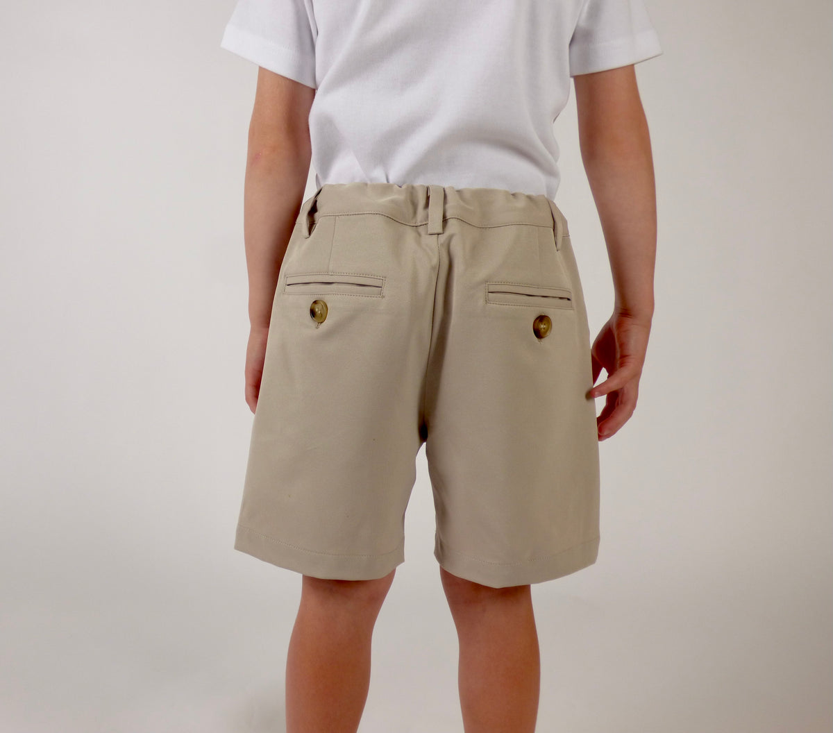 TYL Scholar Flat Front Shorts in Performance Khaki