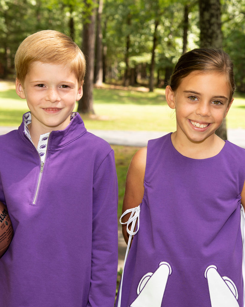 Game Day Quarter Zip - Purple