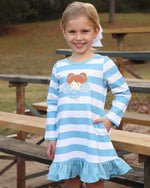 Game Day Cheer Dress - Light Blue