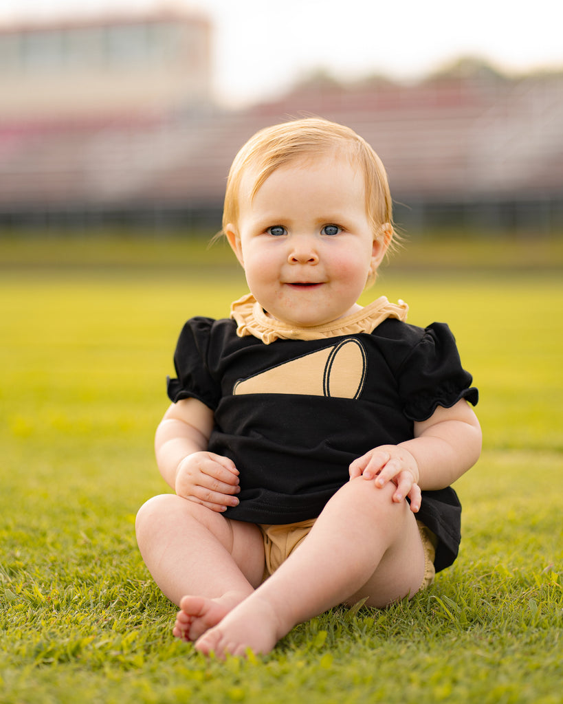 Game Day Bloomer Set - Black and Gold