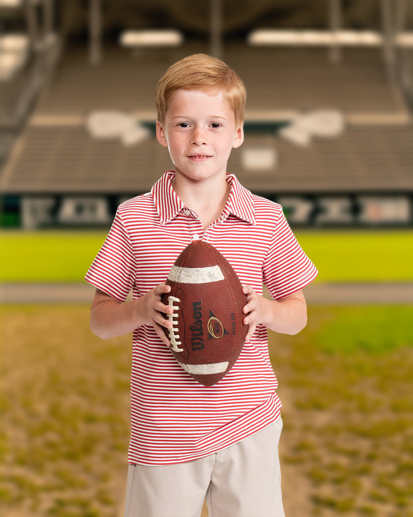 Game Day Patrick Shirt - Red and White Stripe