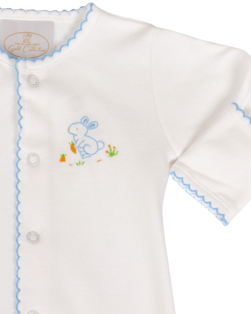 Bunny Footed Pajamas - Blue