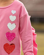 Tabby Top with Hearts - Hombre Hearts