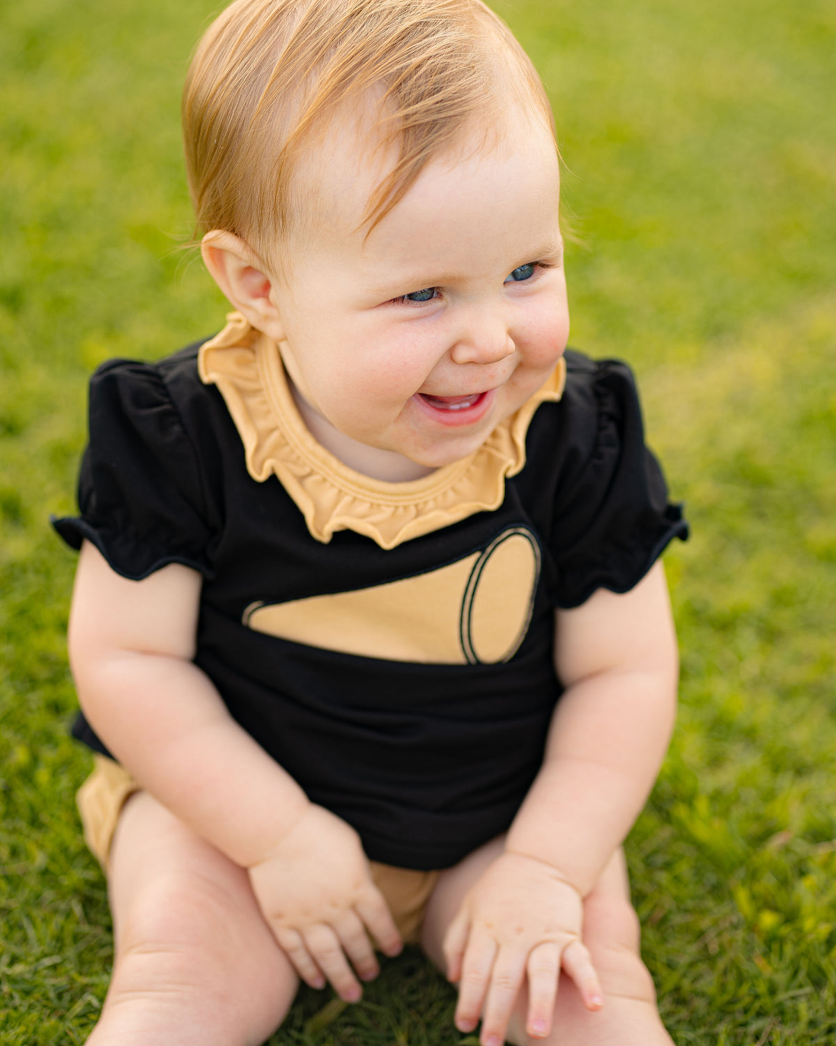Game Day Bloomer Set - Black and Gold
