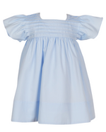 Priscilla Pleated Dress: Blue