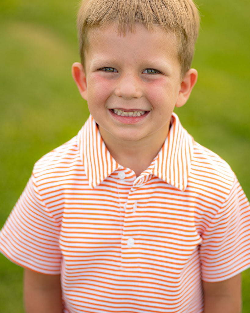 Game Day Patrick Shirt - Orange and White Stripe