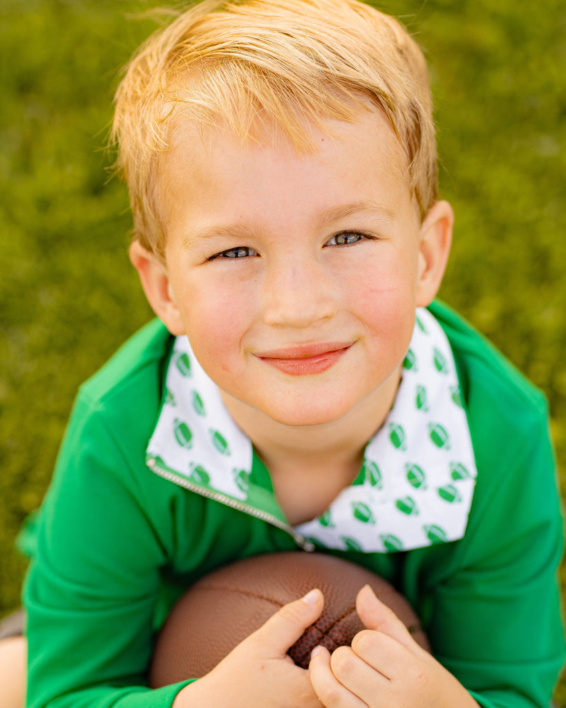 Game Day Quarter Zip - Green