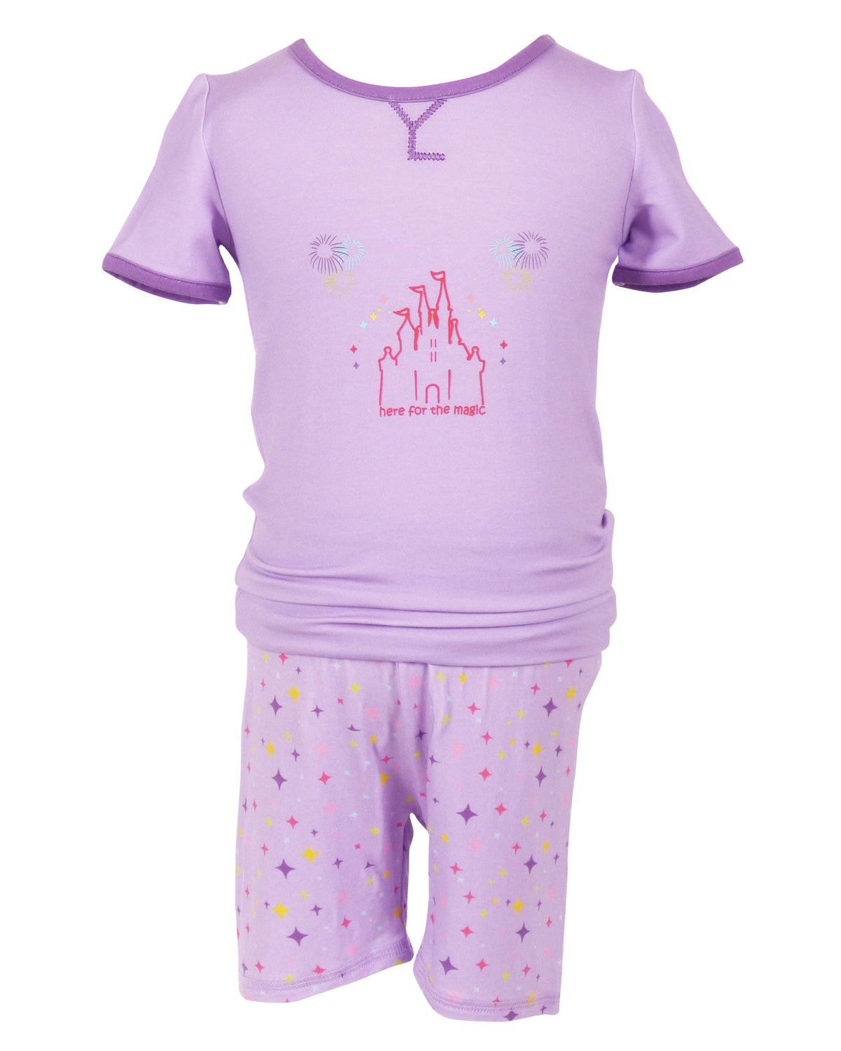 Here For The Magic: Lambie Jammies: Purple Short Sleeve