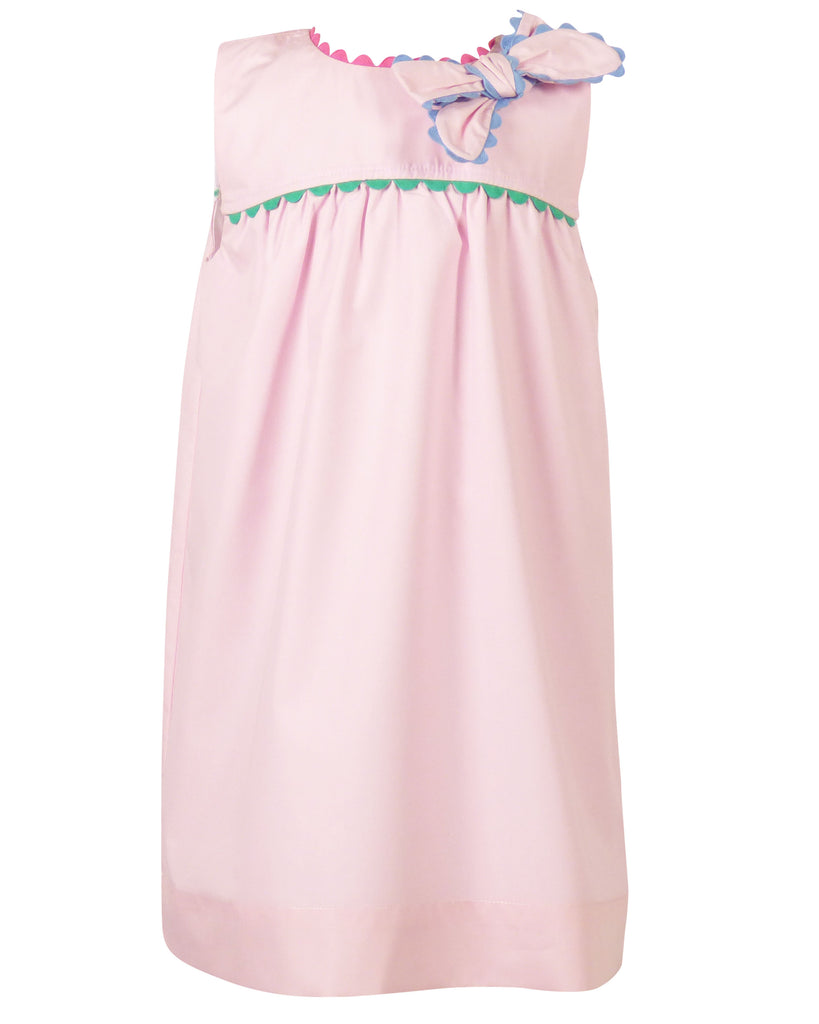 Annie Bow Dress - Pink