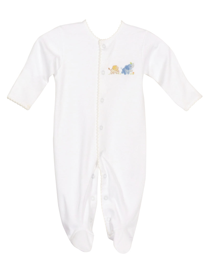 Animal Safari Footed Pajamas - Egyptian Cotton Knit